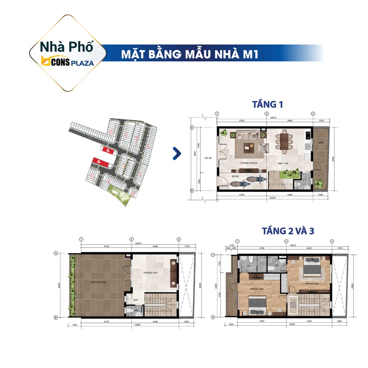 Bcons Plaza Mat bang Nha pho M1 Bcons Plaza Di An Binh Duong - Bcons Plaza