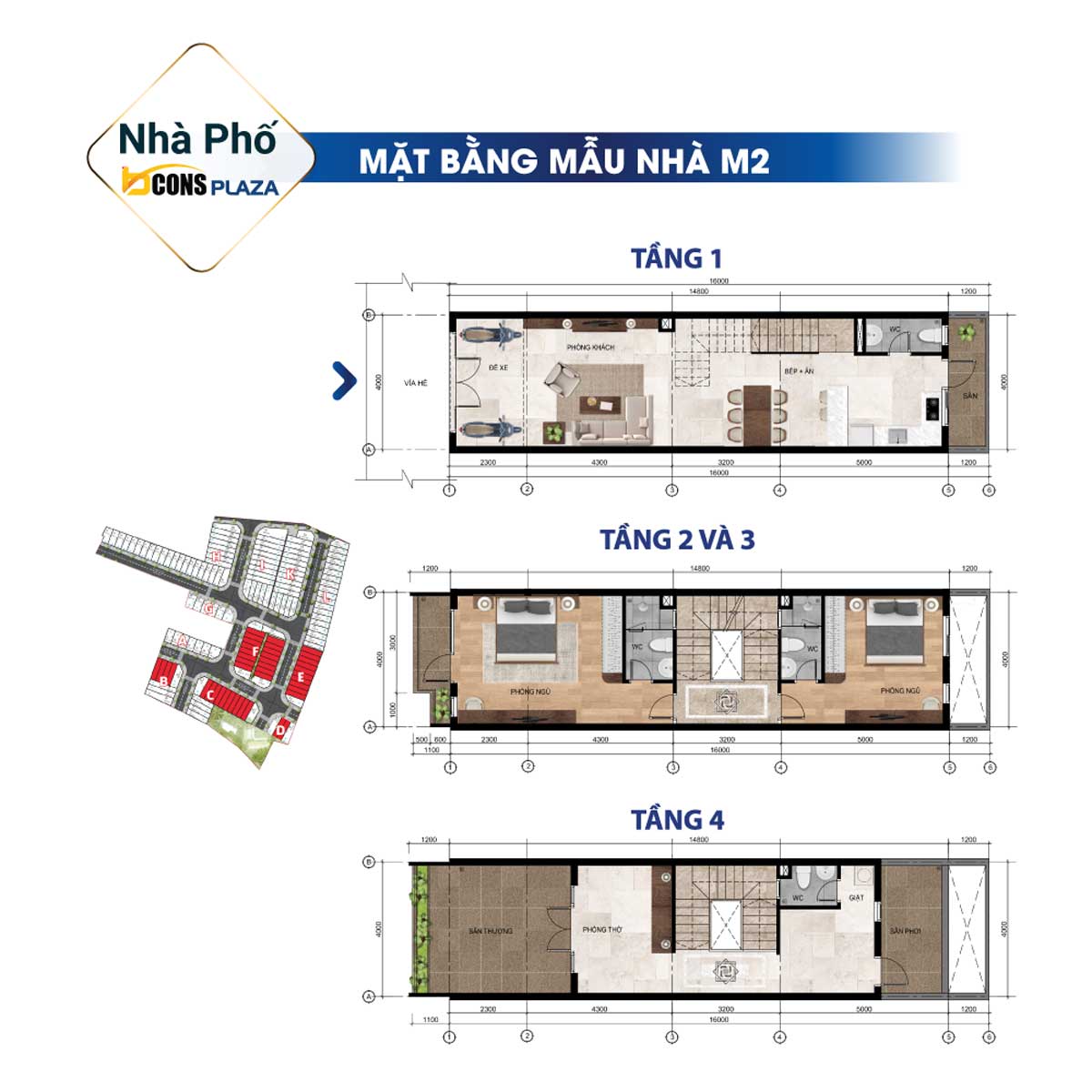 Bcons Plaza Mat bang Nha pho M2 Bcons Plaza Di An Binh Duong - Bcons Plaza