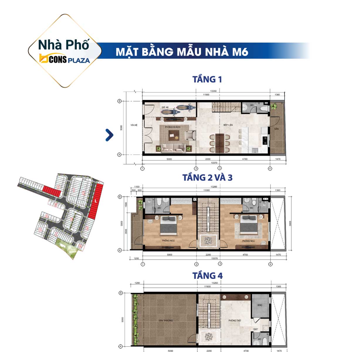 Bcons Plaza Mat bang Nha pho M6 Bcons Plaza Di An Binh Duong - Bcons Plaza