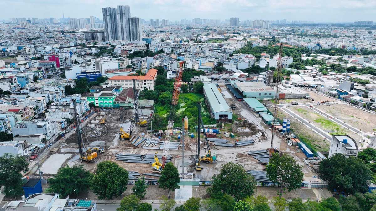 Tien do thi cong Du an The Privia Binh Tan 2022 - The Privia