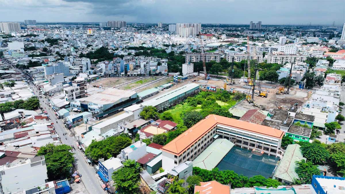Tien do thi cong Du an The Privia Khang Dien Binh Tan 2022 - The Privia