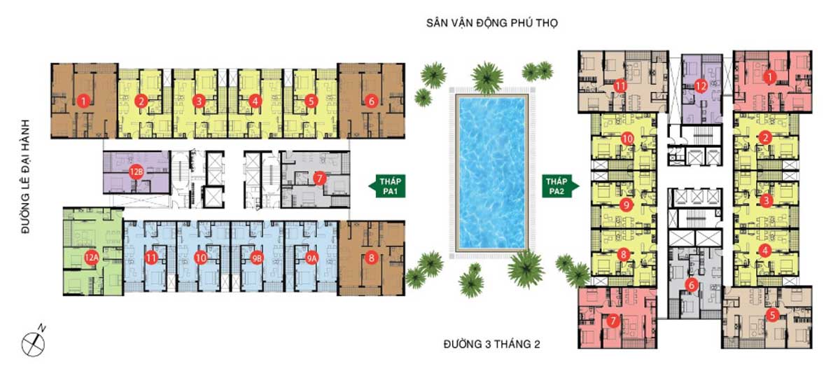 Mặt bằng Dự án Căn hộ The Park Avenue Quận 11 Mặt bằng Dự án Căn hộ The Park Avenue Quận 11