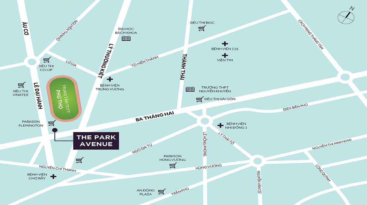 Tiềm năng Vị trí Dự án The Park Avenue Quận 11 Tiềm năng Vị trí Dự án The Park Avenue Quận 11
