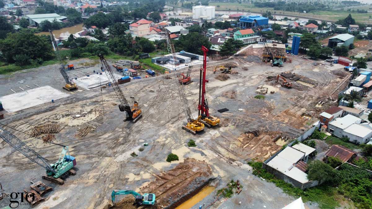 tien do thi cong du an the gio riverside moi nhat 2022 - The Gi&oacute; Riverside