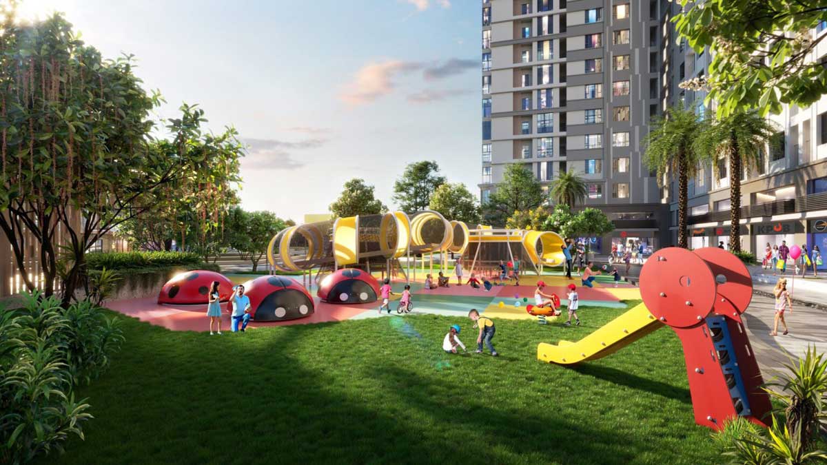 Khu vui chơi trẻ em Dự án Căn hộ Cara River Park Cần Thơ Khu vui chơi trẻ em Dự án Căn hộ Cara River Park Cần Thơ