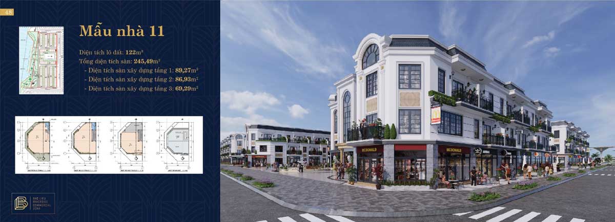 Thiet ke Nha pho Bac Lieu Riverside Commercial Zone 11 - Bạc Li&ecirc;u Riverside