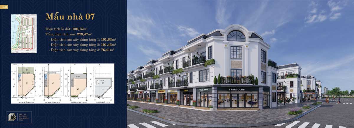 Thiet ke Nha pho Bac Lieu Riverside Commercial Zone 7 - Bạc Li&ecirc;u Riverside