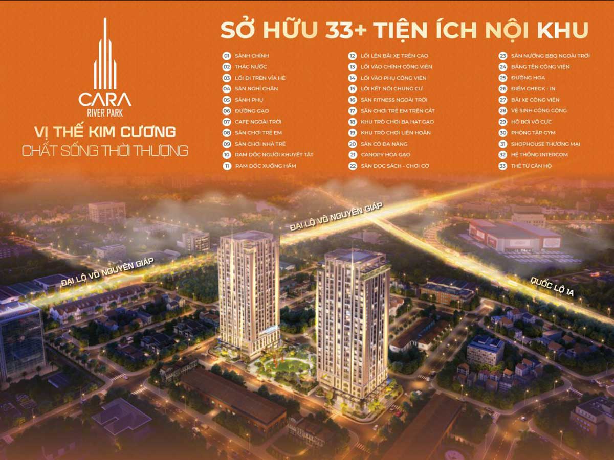 Tiện ích Dự án Cara River Park Cần Thơ Tiện ích Dự án Cara River Park Cần Thơ