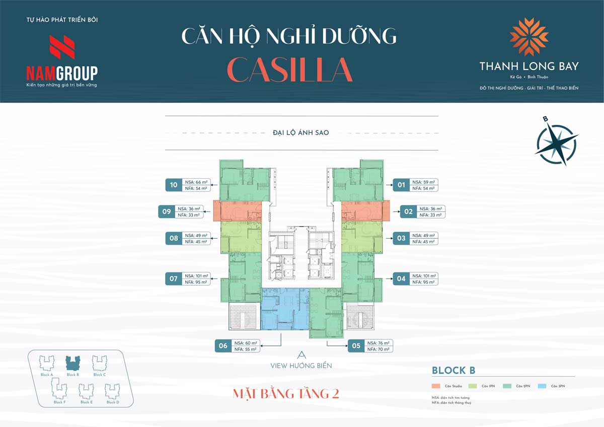 Mặt bằng Tầng 2 Block B Căn hộ Casilla Mặt bằng Tầng 2 Block B Căn hộ Casilla