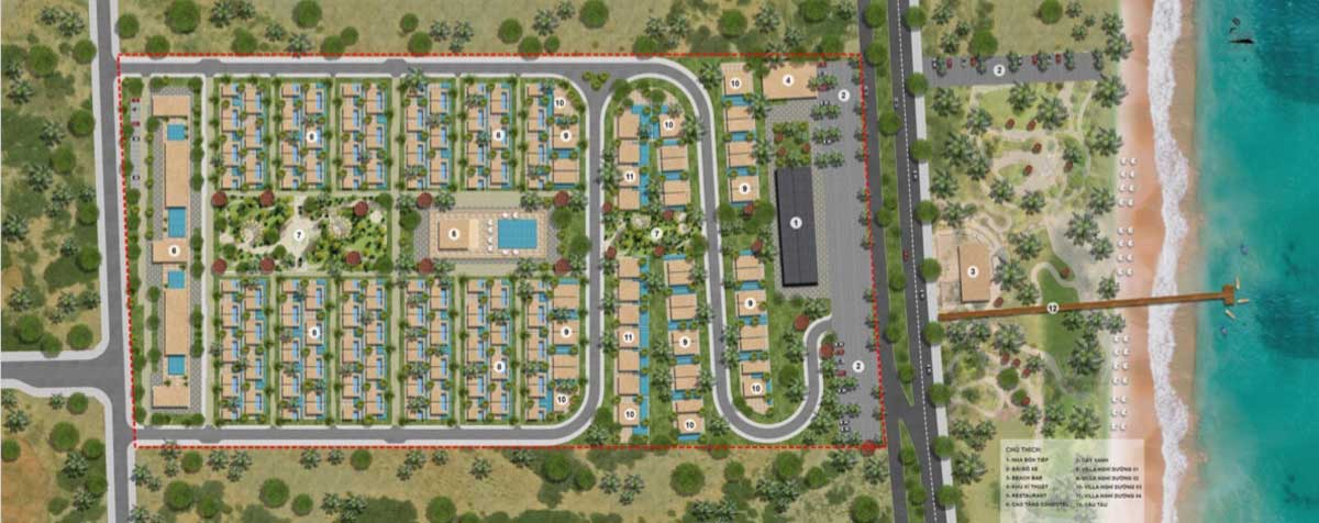 Mặt bằng Dự án Apec Solari Resort Mũi Né Mặt bằng Dự án Apec Solari Resort Mũi Né