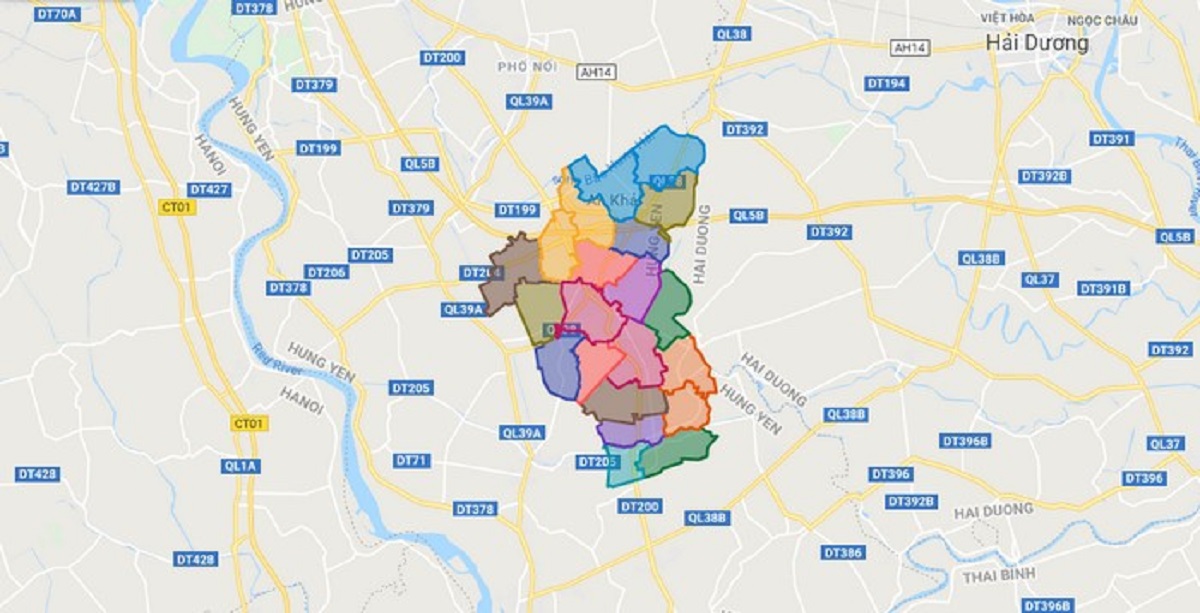 Bản Đồ Hành Chính Huyện Ân Thi Bản Đồ Hành Chính Huyện Ân Thi