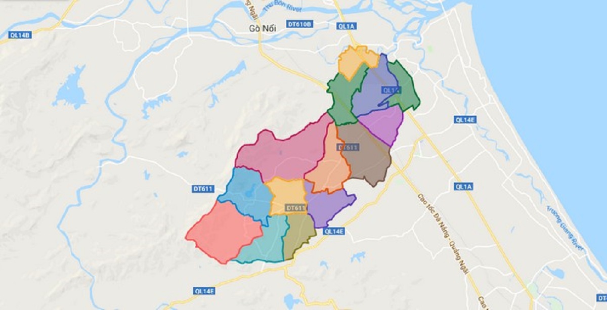 Bản Đồ Hành Chính Huyện Quế Sơn Bản Đồ Hành Chính Huyện Quế Sơn