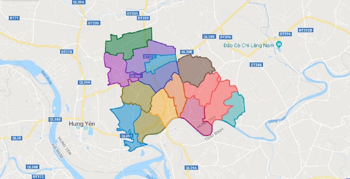 Bản Đồ Hành Chính Huyện Tiên Lữ Bản Đồ Hành Chính Huyện Tiên Lữ