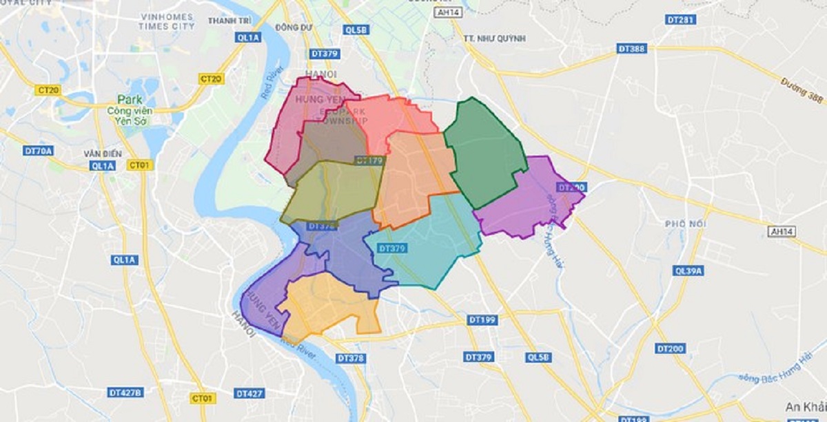 Bản Đồ Hành Chính Huyện Văn Giang Bản Đồ Hành Chính Huyện Văn Giang