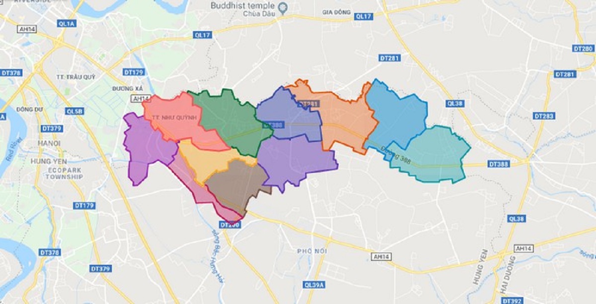Bản Đồ Hành Chính Huyện Văn Lâm Bản Đồ Hành Chính Huyện Văn Lâm