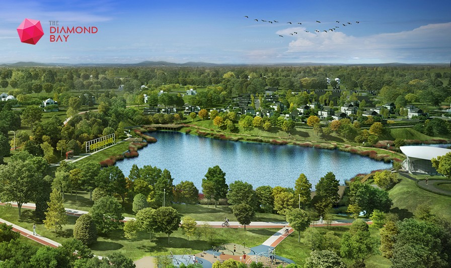 Khu hồ Diamond Lake Dự án The Diamond Bay