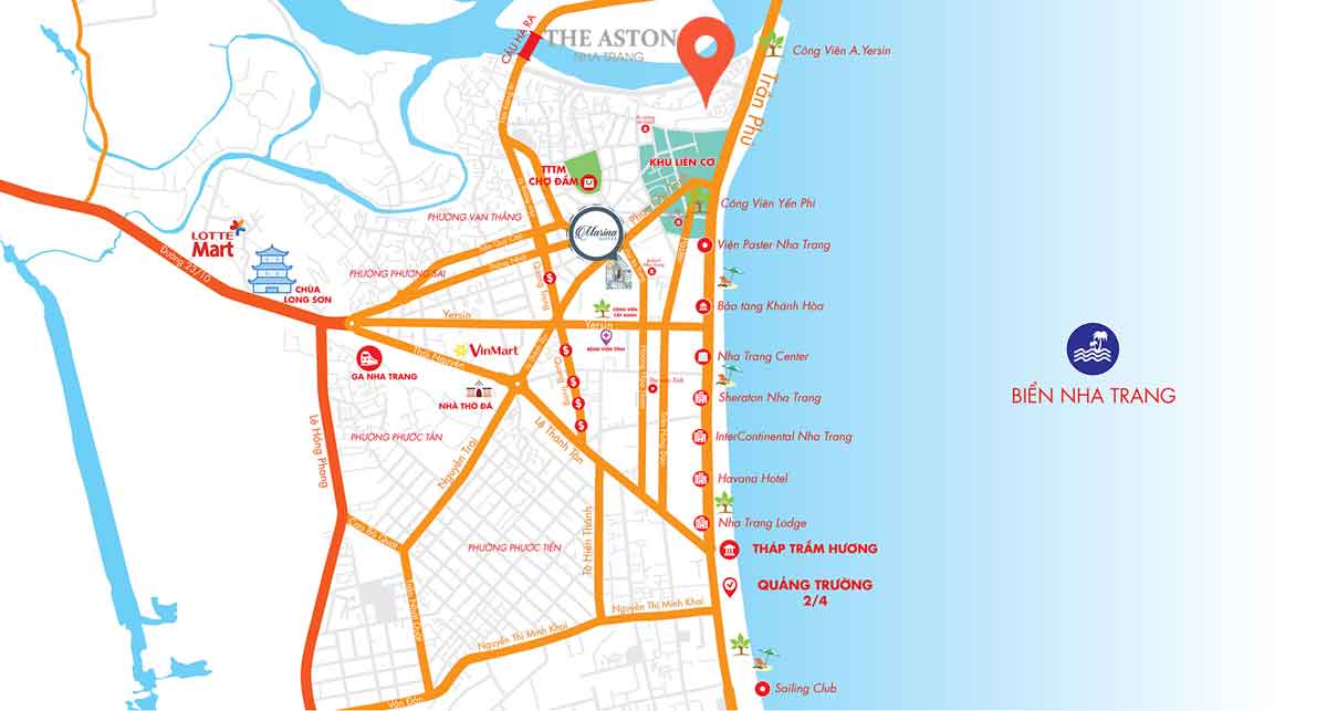 Bản đồ Vị trí Dự án Tải App 1.1.1.1 Bật Lên Để Vào Tặng 88K The Aston Nha Trang