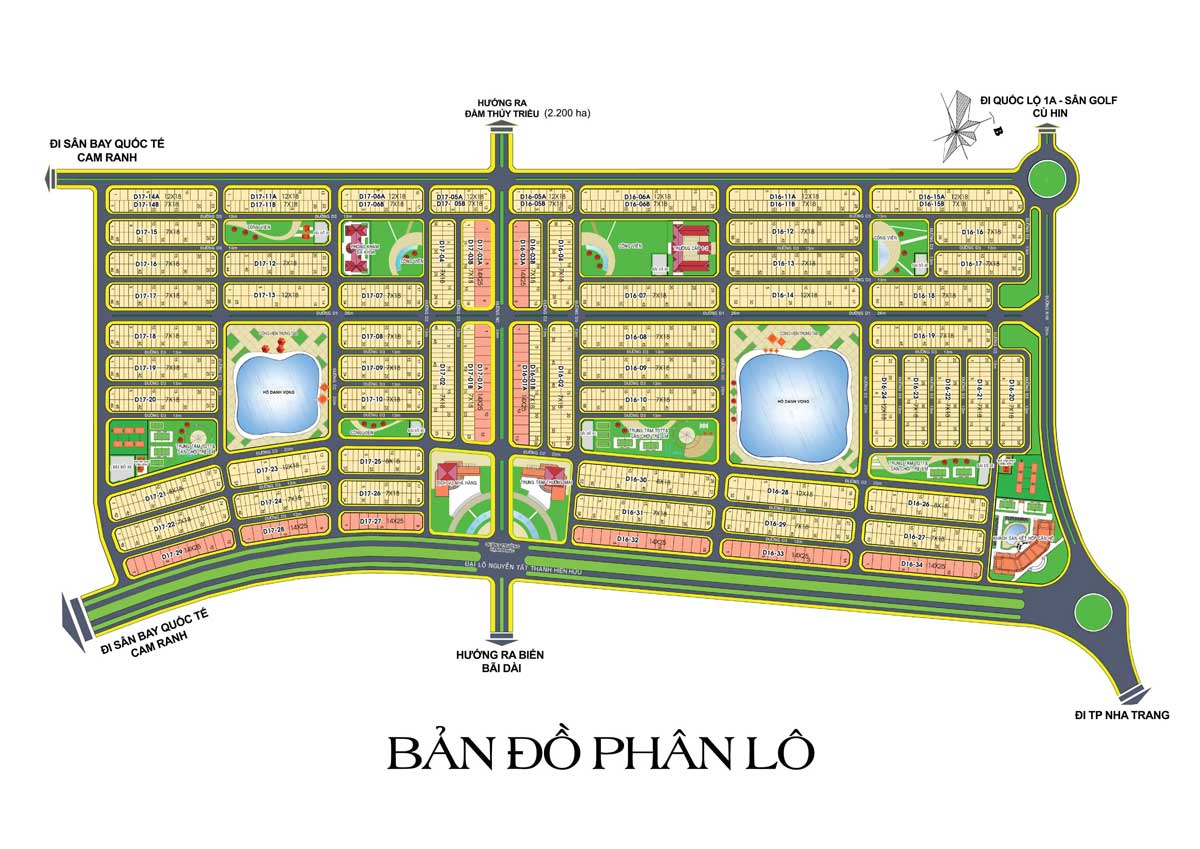Mặt bằng Dự án Golden Bay Cam Ranh