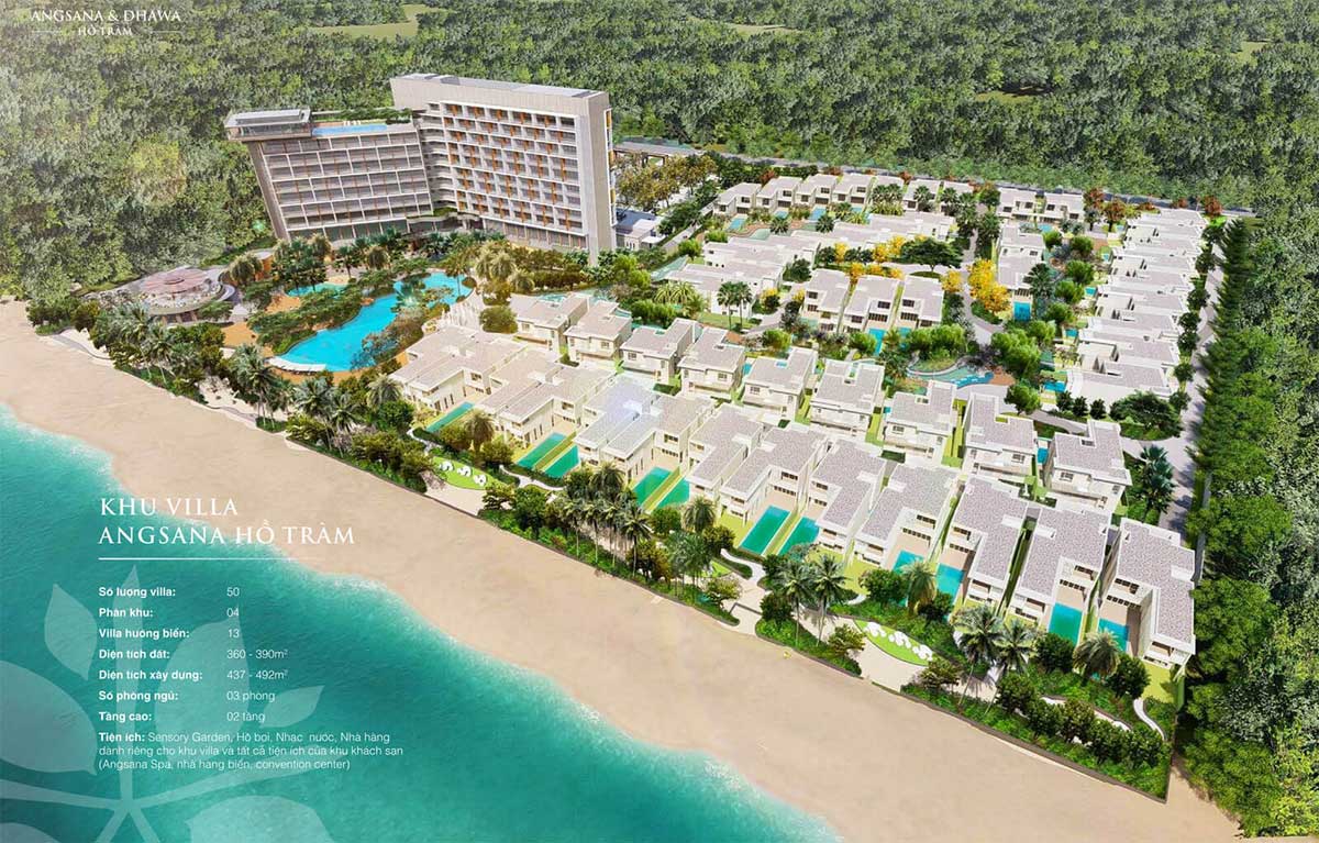 Tổng thể Dự án Angsana Residences Hồ Tràm