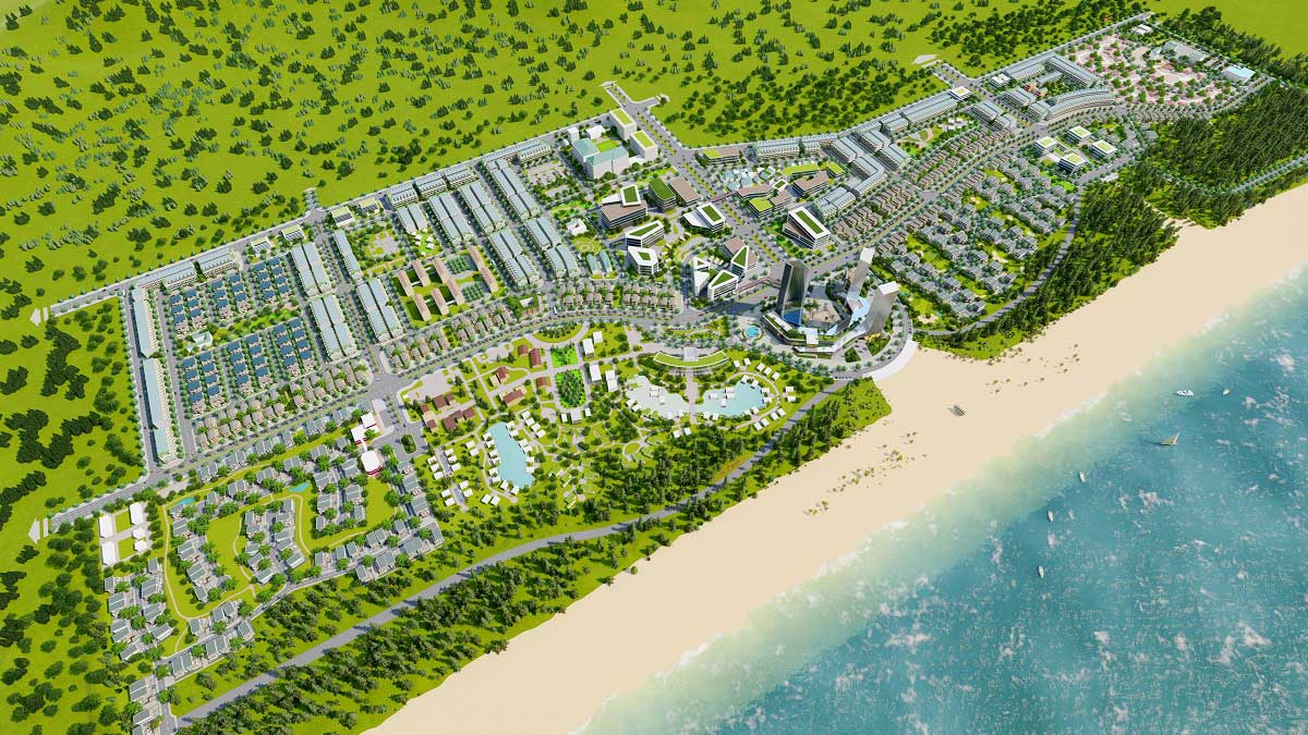 Phối cảnh Dự án Khu du lịch sinh thái Tân Dân