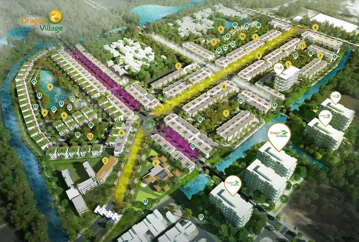 Toàn cảnh Dự án Khu đô thị Dragon Village Quận 9 Thành phố Thủ Đức